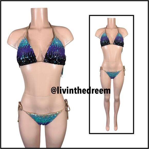 BEACH BUNNY Ariel Triangle Top & Tie Side Bottom  $298 - Picture 6 of 16